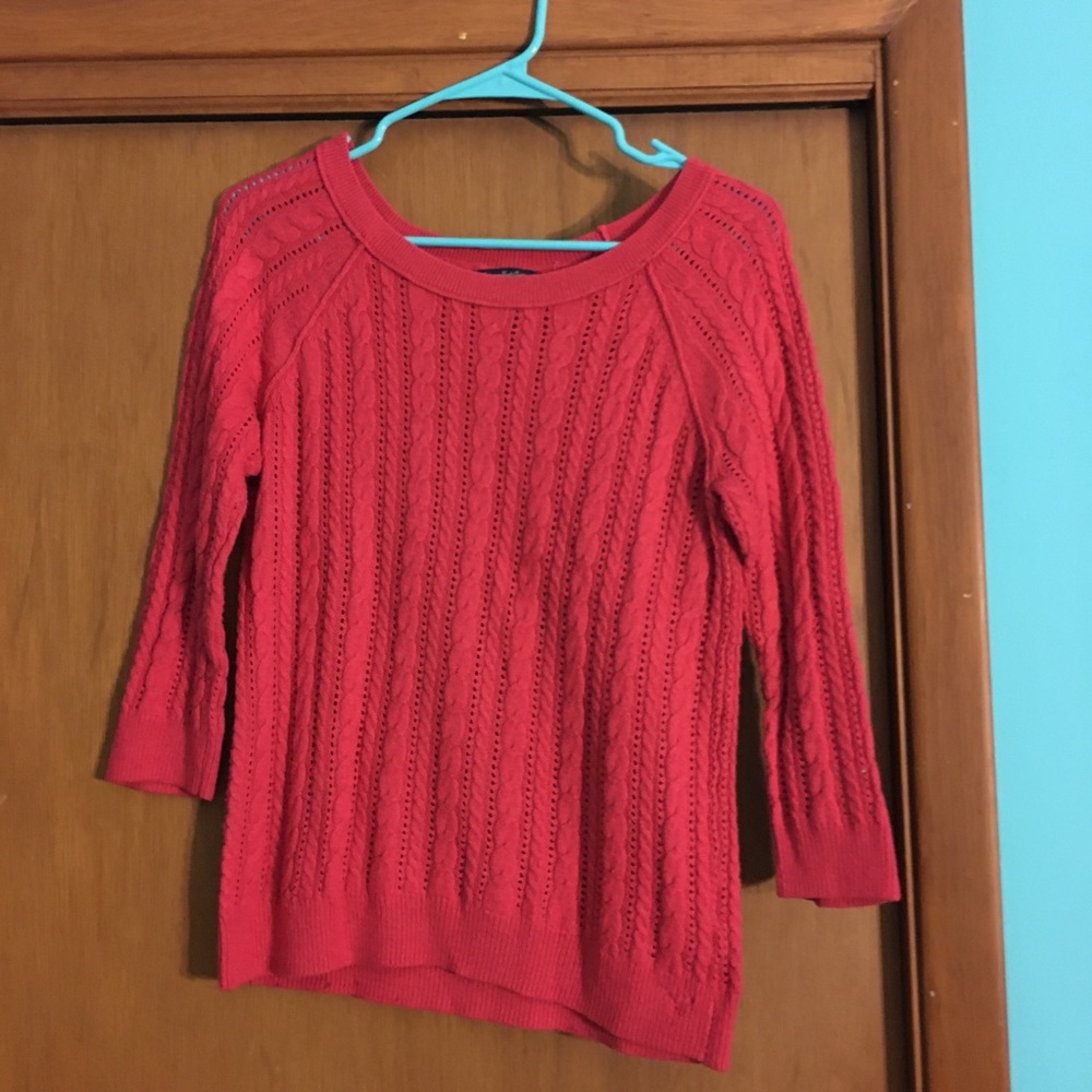 Cable knit sweater